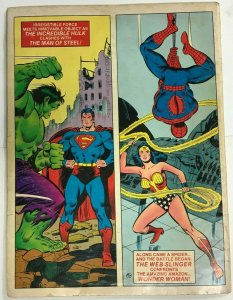 SUPERMAN & SPIDER-MAN TREASURY GD/VG 1981 DC/MARVEL BRONZE AGE COMICS