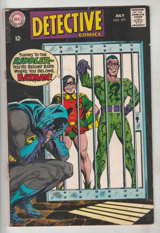 Detective Comics #377 (Jul-68) VG/FN+ Mid-Grade Batman, Robin the Boy Wonder