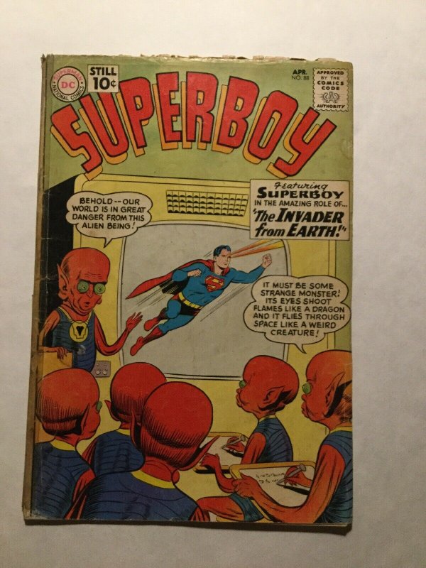 Superboy 88 Good Gd 2.0 Tape On Spine Cover Detached Dc Comics