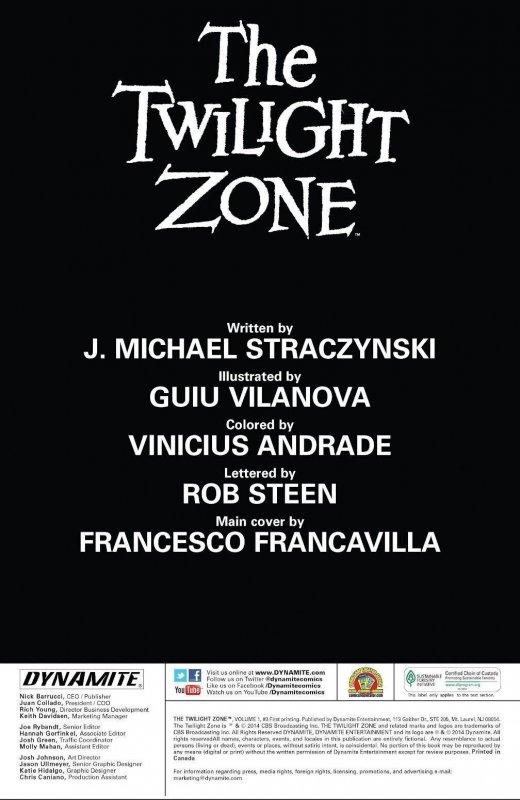 THE TWILIGHT ZONE #03 (2014)  FRANCESCO FRANCAVILLA | DIRECT SALE