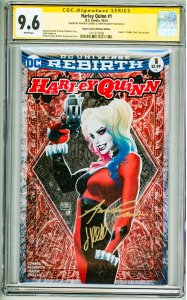 Harley Quinn #1 Aspen Store Variant Cover (2016) CGC Signature 9.6!