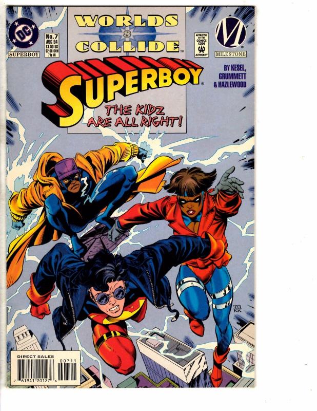 7 Superboy DC Comic Books # 2 3 4 5 6 7 8 Arrow Flash Superman Batman Atom J214