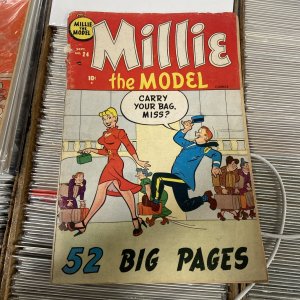 Millie the Model #24 Marvel 1950 GOOD GIRL ART! DeCarlo Art! LOW GRADE DETACHED