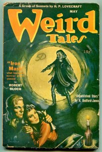 Weird Tales Pulp May 1944- Iron Mask- Lovecraft Sonnets VG