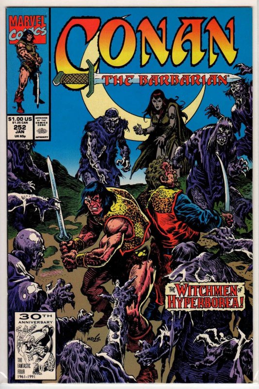 Conan the Barbarian #252 Direct Edition (1992) 9.2 NM-