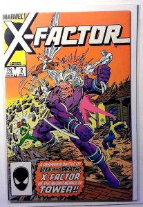 X-Factor #2 1986 Marvel 9.2 Marvel Girl Jean Grey Angel Iceman Cyclops Tower Com