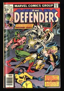 Defenders #47 FN/VF 7.0 Moon Knight!