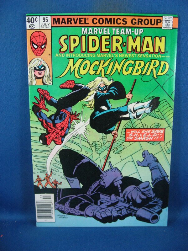 MARVEL TEAMUP 95 SPIDERMAN MOCKINGBIRD VF+  MARVEL 1980