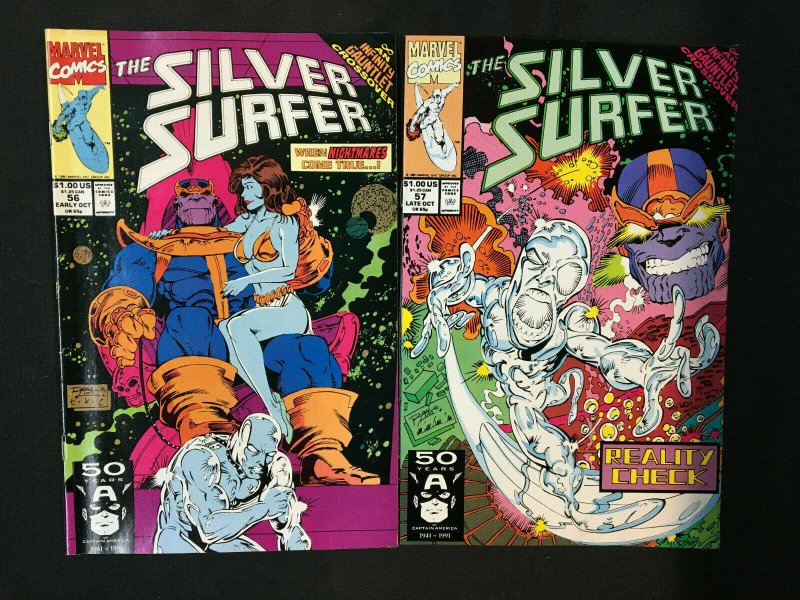 SILVER SURFER ISSUES 50-59 SET VF-NM THANOS