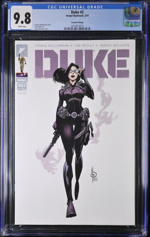 Duke #2 CGC 9.8 2nd Print Howard Baroness Cover Image 2024 GI Joe Transformers