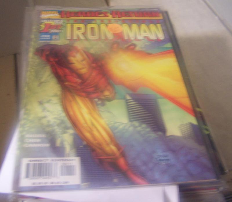 Iron Man #1 1998, Marvel HEROES RETURN KURT BUSIEK tony stark invincible 