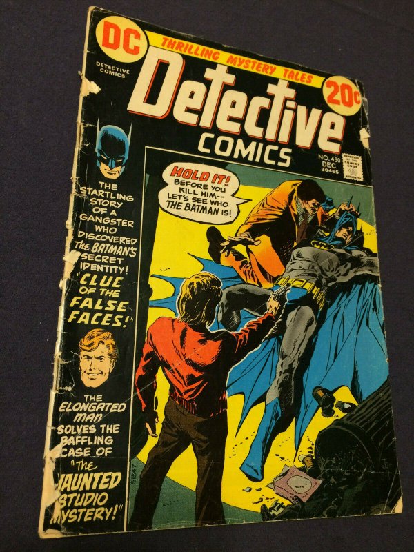 Detective Comics #430 GD DC Comics (1972) Clue of the False Faces 