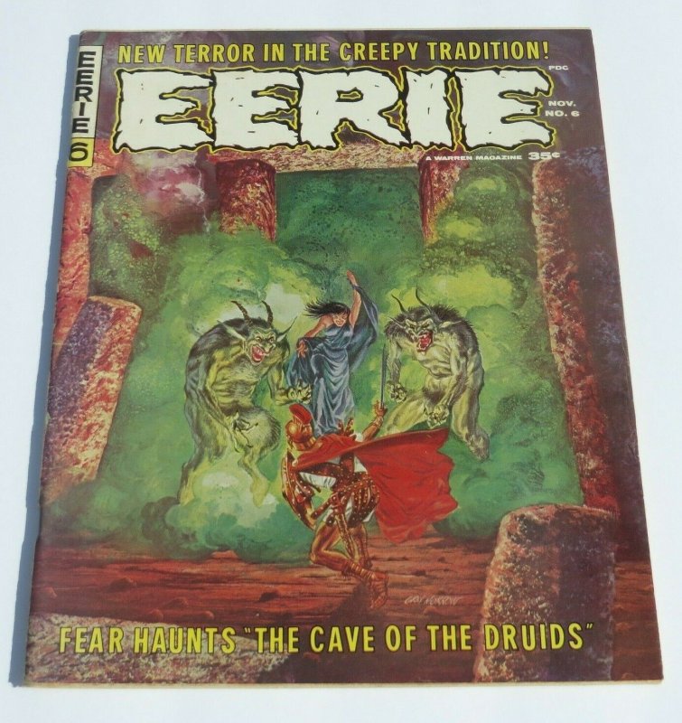 Eerie #6 FN/VF 1966 Silver Age Horror/Science Fiction Magazine Scary Strange 