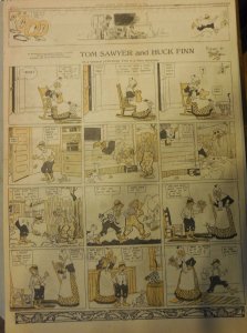 Tom Sawyer and Huck Finn Sunday by Clare Dwigs from 12/3/1920 FullPage Size B&R