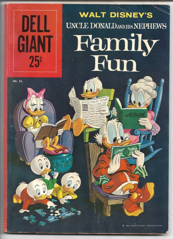 Walt Disney's Uncle Donald and his Nephews Family Fun 38 - 1960 (GD+)