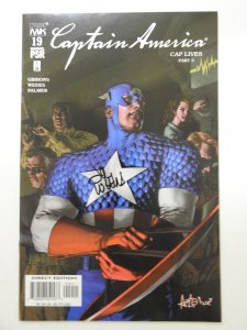 Captain America #19 (2003) Signed Lee Weeks! Beautiful NM Condition!