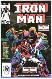 Iron Man #200 (1985) - NM Key Comic, Death of Iron Monger, Debut of Silver Armor