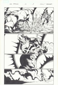 Fear Itself: The Fearless #12 p.3 - Hulk and Crossbones 2012 art by Mark Bagley