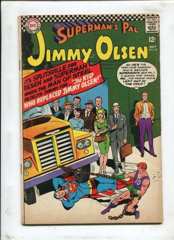 SUPERMAN'S PAL, JIMMY OLSEN #94 - THE KID WHO REPLACED JIMMY OLSEN! - (6.0) 1966