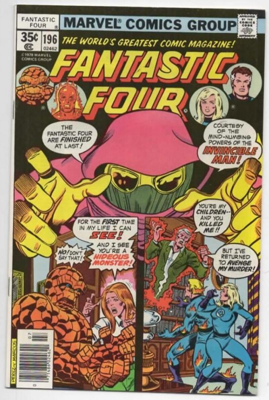FANTASTIC FOUR #196, VF/NM, Invincible Man, 1961 1978, Marvel, more FF in store
