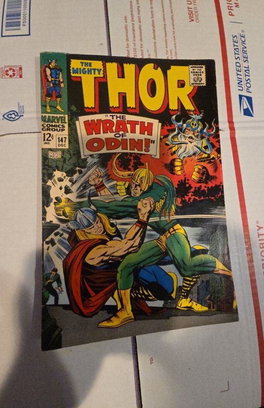 Thor #147 (1967) The wrath of Odin vs loki