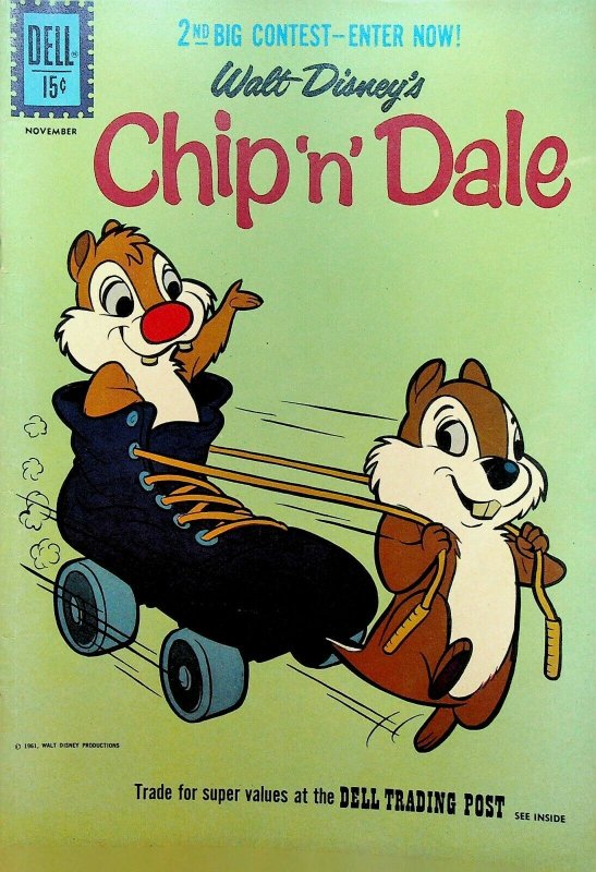 Chip n Dale #27 Dell Comics Walt Disney Roller Skate