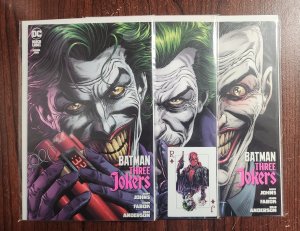 Batman: Three Jokers 3PC LOT #1-3 - Joker Variants w/Card SC (9.2ob) 2021