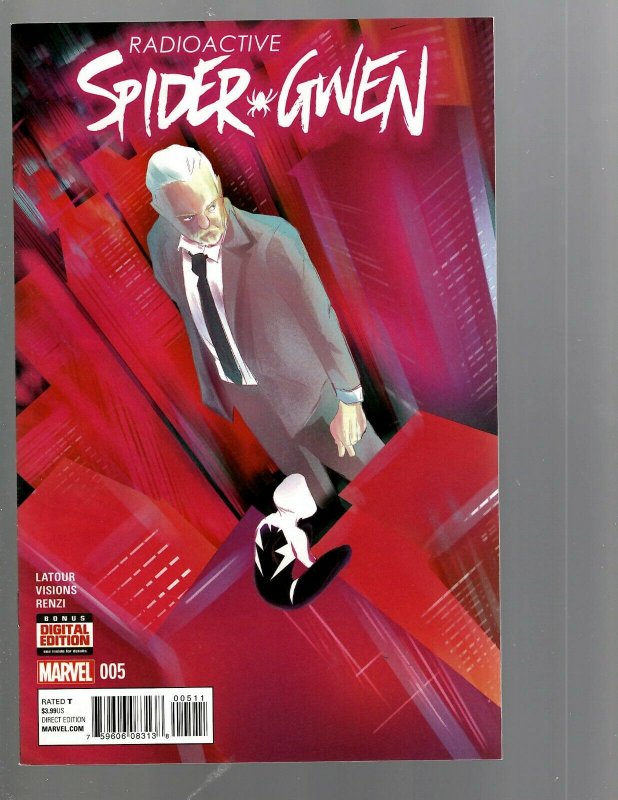 Lot Of 9 Spider-Gwen Marvel Comic Books # 1 2 3 4 5 6 7 8 + # 1 Variant Man TJ3