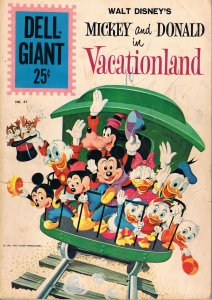 Dell Giants #47 GD ; Dell | low grade comic 1961 Mickey Donald Vacationland