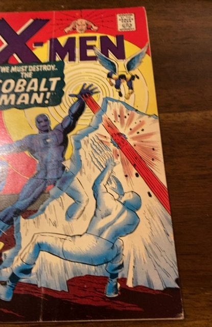 The X-Men #31 (1967)destroy the cobalt man -Sub crease