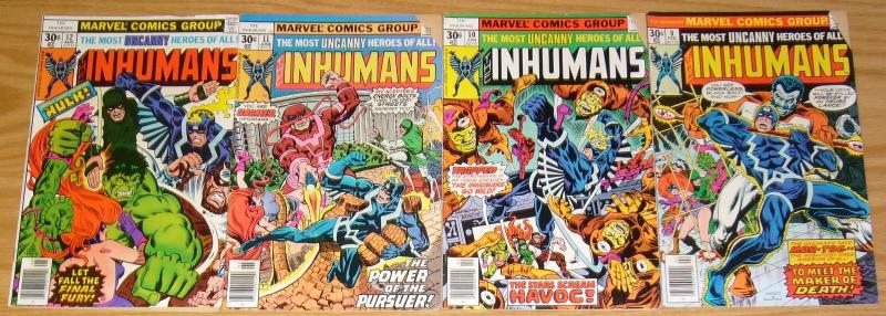 Inhumans #1-12 VG complete series - bronze age marvel comics set lot 1975