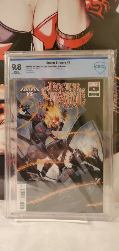 Dr. Strange # 5 CBCS 9.8 Variant Tedesco Cover LGY #395 Cosmic Ghost Rider App