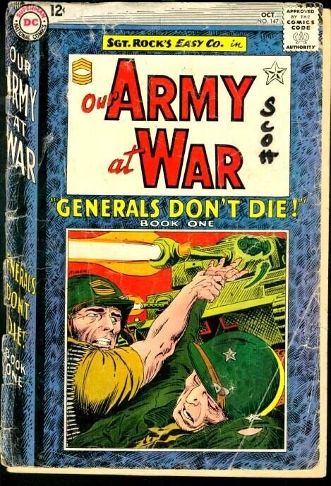 OUR ARMY AT WAR #147-SGT. ROCK FR/G