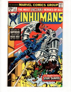 The Inhumans #2 George Perez Bronze Age Mighty Marvel !!!