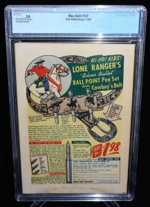 Blue Bolt #107 (CGC 5.0) L.B. Cole Cover - 1950