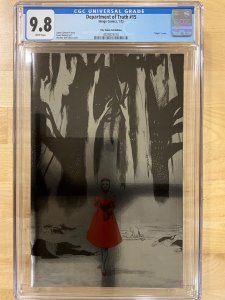 The Department of Truth #15 Tiny Onion Foil Edition  (2020) CGC 9.8