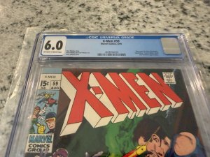 (Uncanny) X-Men # 59 CGC Graded 6.0 Marvel Comic Book Neal Adam JH18