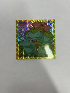 Pokemon 1995 Japanese Topsun Prism Holo Sticker Venusaur Evolution