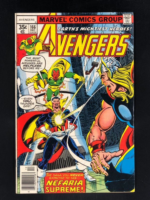 The Avengers #166 (1977) Wonder Man Joins the Avengers