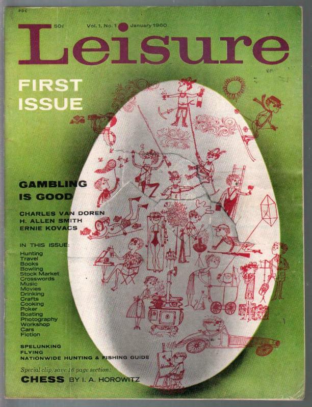 Leisure #1 1/1960-1st issue-Gambling Is Good-Ernie Kovacs-Charles Van Doren-VG