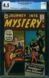 JOURNEY INTO MYSTERY #74, CGC 4.5 (1961) DP196 [SBD-01]