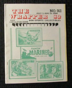 1990 THE WRAPPER Non-Sports Collectibles Fanzine #92 FN 6.0 Fightin' Marines