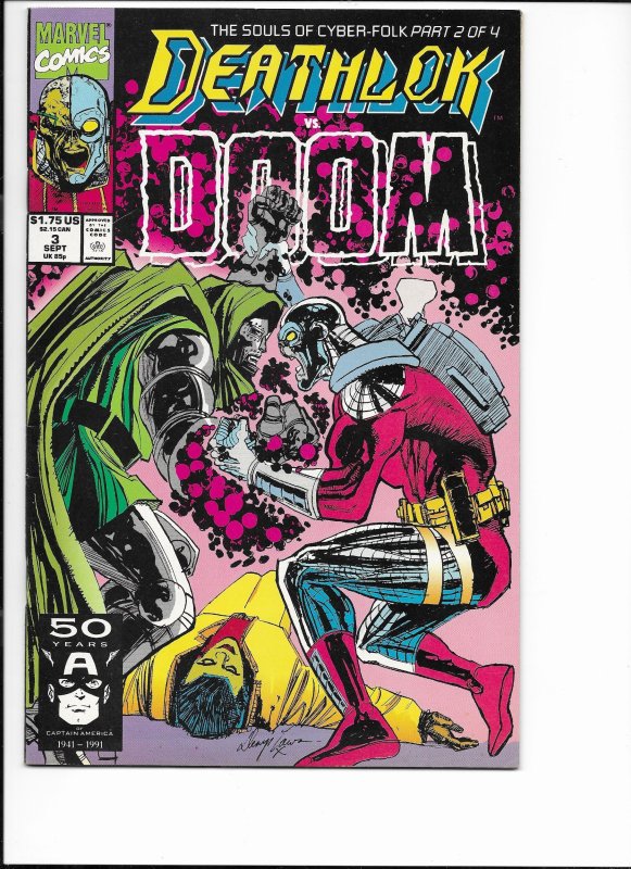 Deathlok #3 Direct Edition (1991)