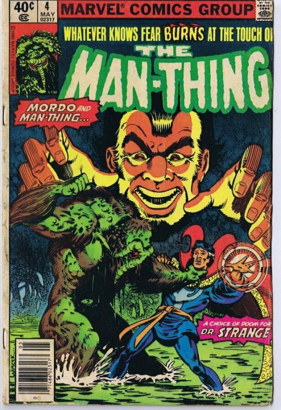 Man Thing #4 ORIGINAL Vintage 1980 Marvel Comics Dr Strange