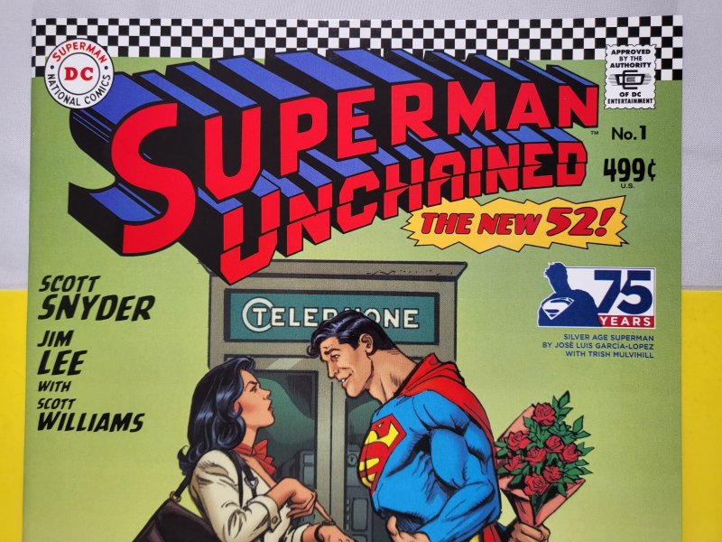 Superman Unchained #1 Jose Luis Garcia-Lopez 1:50 75th Ann Silver Age Variant DC
