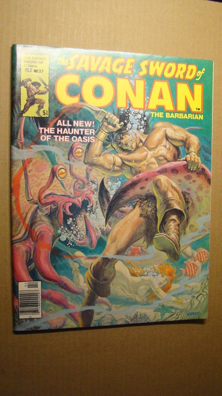 SAVAGE SWORD OF CONAN 37 *VF/NM 9.0* UNDERWATER NOREM ART 