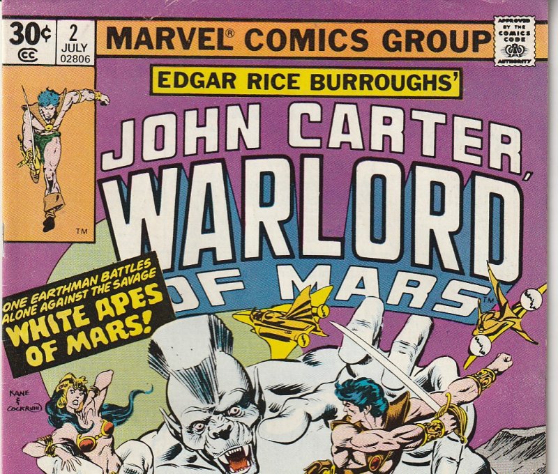 John Carter Warlord of Mars(Marvel) # 2