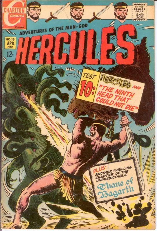 HERCULES (1967-1968 CH) 10 G-VG April 1969 COMICS BOOK 