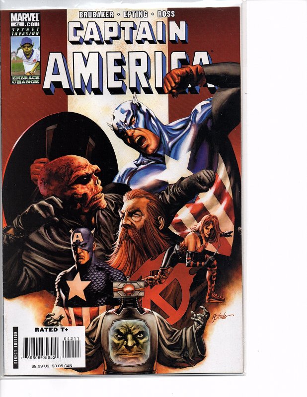 2006 Marvel Comics Captain America #42 & 48  NM Death of Captain America