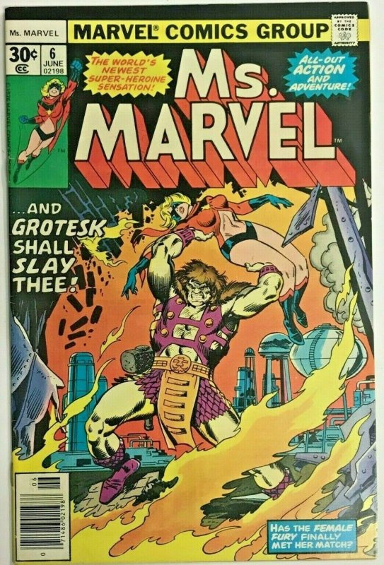 MS. MARVEL#6 VF 1977 MARVEL BRONZE AGE COMICS